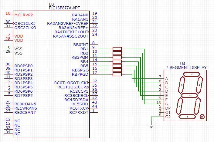 7 Segment Display Pic16f877a Interfacing C Code In Mplab Xc8 0518