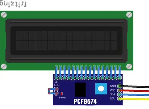 I2C LCD Connection
