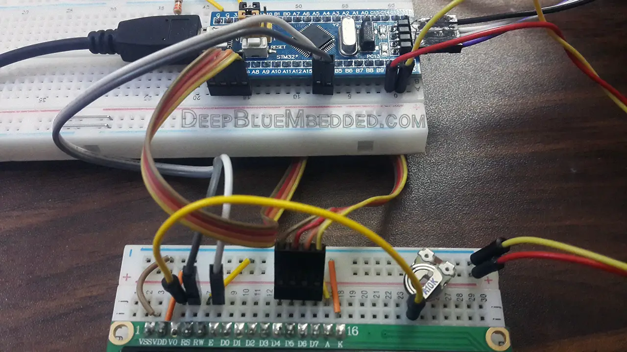 STM32 LCD Library Example LCD 16x2 Code With STM32 LCD Tutorial