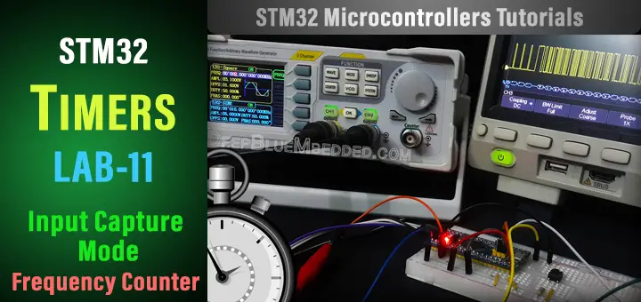 STM32 Input Capture Compare Mode Tutorial - Frequency Counter Measurement Example