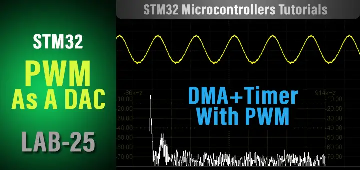 STM32 PWM DAC Waveform Generator With DMA Timer Trigger