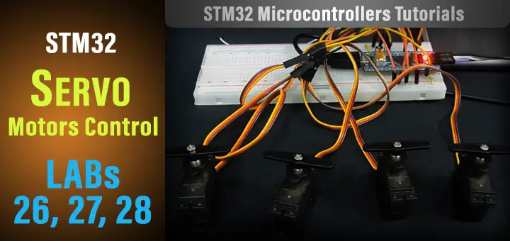 STM32 Servo Motor Control Example Code Library Tutorial With PWM