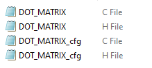 STM32 MAX7219 Dot Matrix Library Files