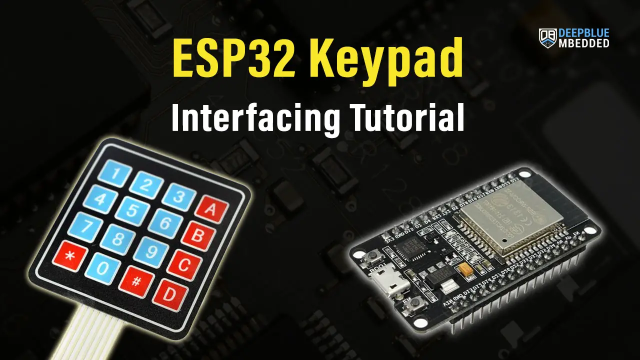 ESP32 Keypad Matrix Interfacing With LCD in Arduino IDE