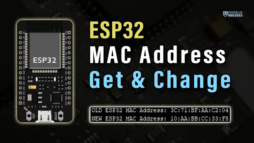 ESP32 MAC Address Get And Change Arduino Tutorial
