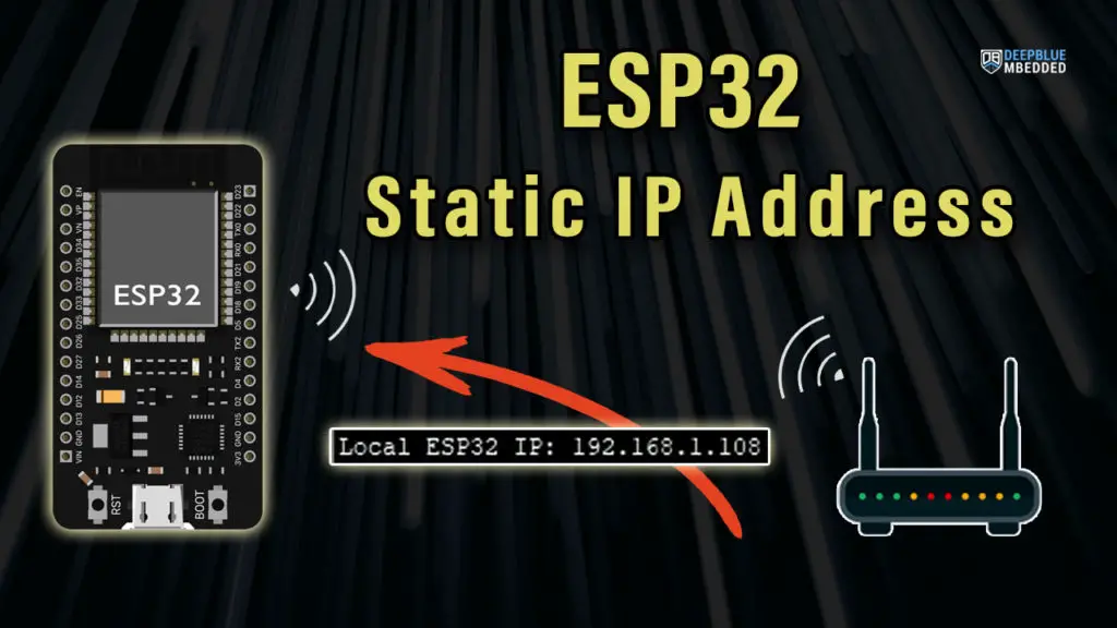 ESP32 Static IP Address With Arduino Tutorial