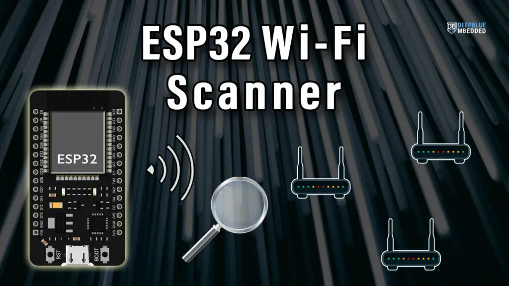 ESP32 WiFi Scanner Example Arduino Tutorial