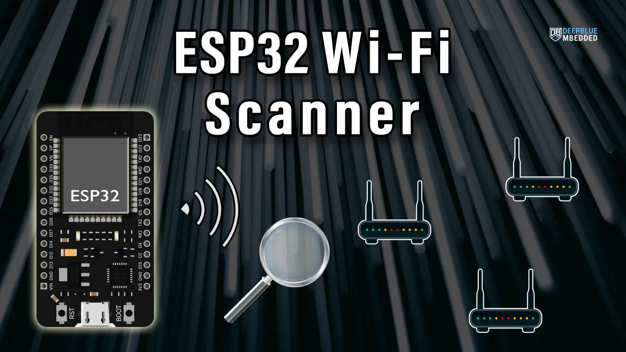 ESP32 WiFi Scanner Example Arduino Tutorial