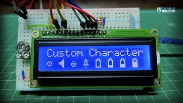 LCD 16x2 Pinout, Commands, and Displaying Custom Character