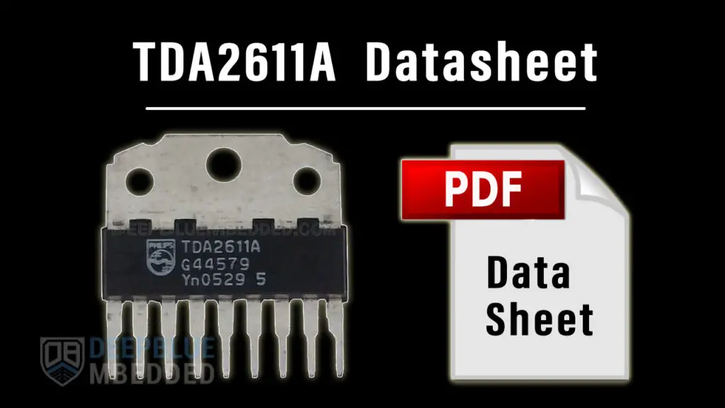 TDA2611A Datasheet Pdf Pinout Diagram And Circuit