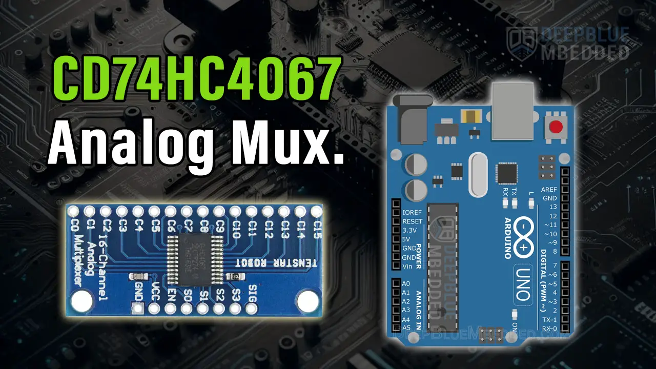 Arduino CD74HC4067 Analog Multiplexer Library, Code Example