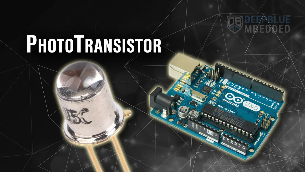 Arduino Phototransistor Circuit & Code Example Tutorial